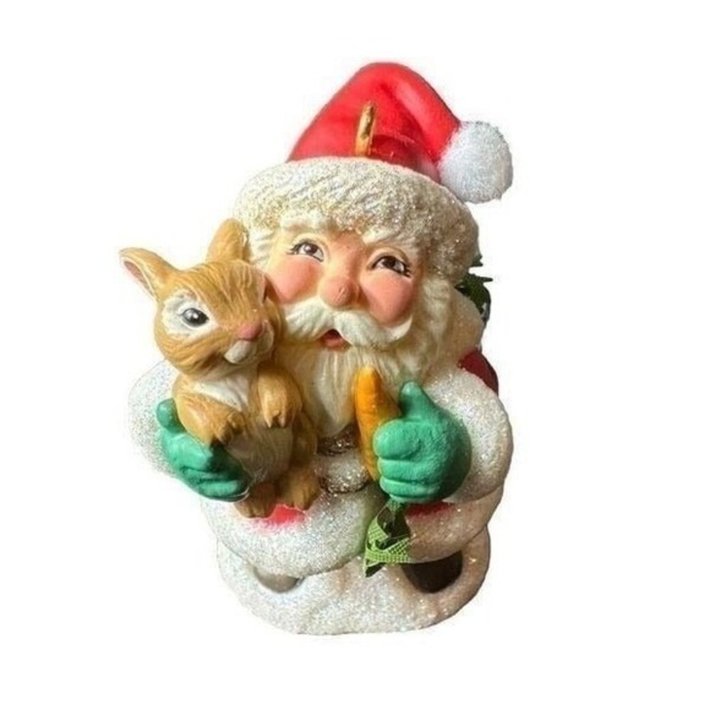 Hallmark Keepsake Ornament 2006 Bunny Hug Limited Quantity Rabbit Santa Claus